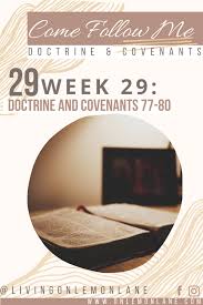 Perhaps it was the unique r. Come Follow Me Doctrine And Covenants Teaching Ideas Resources D C 77 80