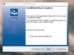 Before you click install, it shows you credentials/settings. Wizard Was Interrupted On The Installshield Wizard Installing The Planting F X Revit Plugin