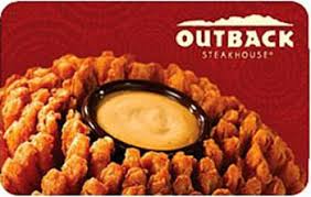 Valid for single purchase in restaurant or online. Outback Gift Card 25 Jefferson Campus Store