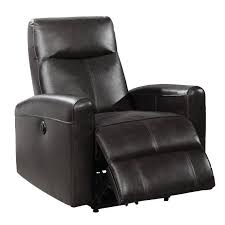 Claredon Leather Gel Power Wall Hugger Recliner With Massage Power Recliners Leather Recliner Recliner Chair