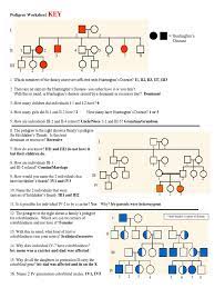 It is autosomal because males and females seem to affected at the same rates. Pedigree Worksheet Answer Key Dominance Genetics Genetic Disorder