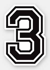 $100 off at amazon source: Number Three 3 Sporty College Font Sticker Zazzle Com Jersey Font Lettering Fonts Sports Fonts