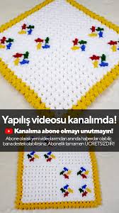 Cok Kolay Ceyizlik Lif Modeli Renkli Kus Motifli Kare Lif Modeli Yapimi Orgu Model Kus