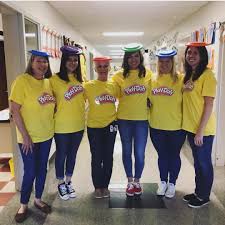 I Can T Wait To Dress Up With My Team Again This Year Last Year S Playdoh Halloween Costumes For Work Office Halloween Costumes Best Group Halloween Costumes
