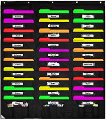 30 Pocket Storage Pocket Chart Hanging Wall File Organizer W Label Window Best Pocket Chart For School Classroom Home Or Office Mailbox Organizer