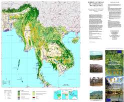Forest Cover Map Of Indochina Map Vietnam Map Forest