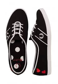 Fred Perry Aubrey Amy Tricot Black White Girl Shoes