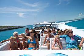 An Exhilarating Speedboat Trip From Nassau Bahamas To A Private Island In The Exuma Cays Feed Stingrays Sharks And Iguanas Exuma Swimming Pigs Private Island