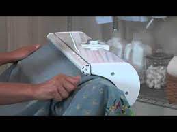 Swing the top section of the rotary ironer to the side until it clicks into position horizontally. How To Use The Miele Rotary Iron Youtube