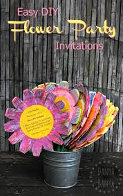 Maybe you would like to learn more about one of these? Flower Birthday Party Invitations Diy Tutorial Danya Banya