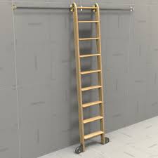 Library chair step ladder plans. Generic Rolling Ladder 3d Model Formfonts 3d Models Textures
