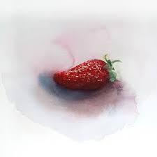 Helen Strom Art Strawberry Season In 2020 Watercolor Lessons Schjerfbeck Watercolor Fruit