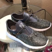 The most common pewter shoes material is metal. Shoes Pewter Color Bling Tennis Poshmark