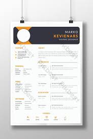 Use these 18 free cv templates + cv writing tips to write your own cv. Simple Resume Cv Template Design Word Doc Free Download Pikbest