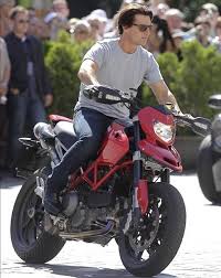 In september cruise was back in norway, steering his bike off the forbidding mountain edge of helsetkopen in the west of the. Tom Cruise Picks Ducati Motorcycles For Knight And Day Ducati Hypermotard Tom Cruise Ducati