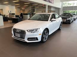 High Angled Side View Of Ibis White Audi A4 Located At Audi Of Bridgewater Nj Audi Dealership Used Luxury Cars Audi