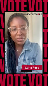 Carla Reed, a member of the Thursday Network and the Deputy Civic  Engagement Chair, shares her reasons for voting in the upcoming election  this November.
