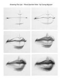 Drawing The Lips 3 4 View Step By Step By Cuong Nguyen Https Www Facebook Com Icuong Fref Photo Sketches Lips Drawing Pencil Art Drawings