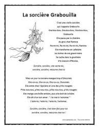 Chanson La Sorciere Grabouilla A Imprimer En Pdf Sorciere Grabouilla Chansons Halloween Et Comptine Halloween