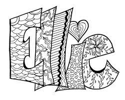 Updated list of hundreds of printable free adult coloring pages for immediate pdf download. Digital Custom Coloring Page Purchase This Item And Include A Note With The Name Or Word You D Love Jpg Pdf Name Coloring Pages Printable Coloring Pages Pumpkin Coloring Pages