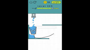 The aim of the game is to fill the empty cups of each level with free hand touchscreen drawings. Happy Glass Level 309 3 Stars Walkthrough Youtube