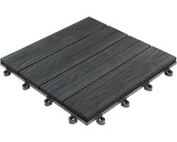 Klickfliese Wpc 3d Holzstruktur 30x30cm 6 Stk Anthrazit Jetzt Kaufen Bei Hornbach Osterreich
