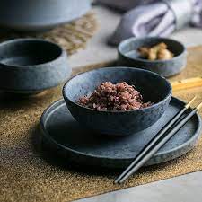 Kinglang Western Style Ceramic Sauce Dish Rice Bowl Flat Steak Dinner Plate Dinnerware In 2021 Western Food Dishes Food Plate