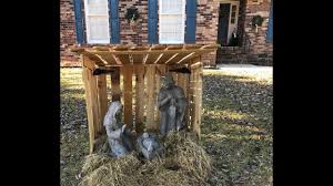 How to make your own wood nativity scene? Diy Stable For Outdoor Nativity Scene Design Inspired By Church Supply Warehouse Youtube