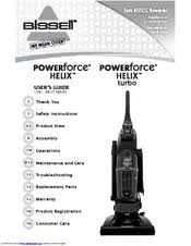 Bissell Powergroom Helix Rewind Belt Replacement Bissell Powerforce Helix Turbo Bagless User Manual Pdf Download Manualslib