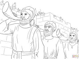 Joshua 6 walls of jericho bible lessons. Battle Of Jericho Coloring Pages For Kids And For Adults Coloring Library