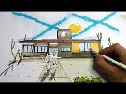 Hoy presentamos imágenes de fachadas de casas modernas del 2018, se trata de una fachada de casas donde se observan algunos estilos particulares en su diseño; Como Dibujar Una Fachada Para Tu Casa Arte Orta Youtube