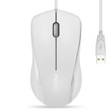 Rapoo N1200 Silent Wired Optical Mouse White SRP 300.00 SALE PRICE: 200.00