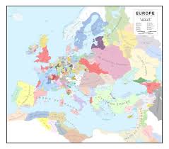 Does this number seem to… Map Of Europe In 1444 Etsy