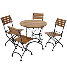 Grand patio balcony set, bistro set 3 pieces, 2 chairs and 1 table, premium steel, easy to fold, folding table chairs for balcony,yard, garden (blue) 4.7 out of 5 stars 2,402 £95.11 £ 95. Sunnydaze Decor European Chestnut Wood Folding Bistro Table And Chairs Set Dmr 806 745 4 At Tractor Supply Co