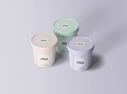 Free 3 Ice Cream Cups Mockup Free Package Mockups Ice Cream Cups Design Cream Cups Ice Cream Cup