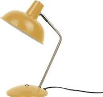 Leitmotiv Tischlampe Hood - Curry Gelb - 37,5x19,5cm - Rund ...