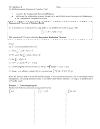 Differential calculus is the study of derivatives (rates of change) while integral calculus was the study of the area under a function. 5 4 Fundamental Theorem Of Calculus Part 2