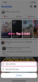 You'll see this in the top blue banner on the page. How To View Your Archived Stories On Facebook 2020