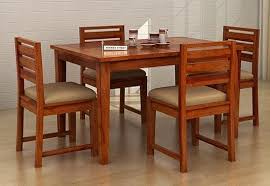 Advin 4 Seater Extendable Dining Set Cream Honey Finish Four Seater Dining Table 4 Seater Dining Table Dining Table Setting