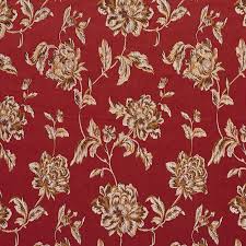 Take a close look at the fabric. Red And Burgundy Heirloom Vintage Flower Pattern Brocade Upholstery Fabric Vintage Flowers Fabric Upholstery Fabric