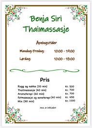 Benja Siri Thaimassasje