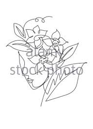 Posters are the most convenient way to bring rad art. Continuous One Line Drawing Cosmetic Beautiful Flower With Towel Vector Illustration Stock Vector Image Art Alamy
