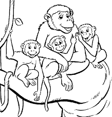 If you're planning a jungle or monkey themed birthday color and create your monkey craft, then take him swinging through your own home made jungle! Monkey Coloring Book Page Coloring Home