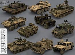 Army Vehicles 10 3d Models Ready For Games Low Poly Army Vehicles Army Vehicles