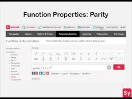 Function Properties Parity Youtube