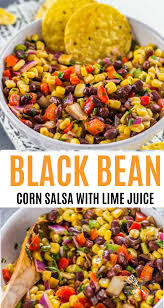 Black Bean And Corn Salsa Recipe Black Bean And Corn Salsa In 2020 Corn Salsa Recipe Bean Dip Recipes Bean Salsa Recipe