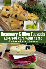 Rosemary And Kalamata Olive Focaccia Keto Low Carb Gluten Free This Rosemary And Kalamata Olive Foc Low Carb Low Carb Gluten Free Healthy Low Carb Dinners