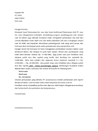 An example of a letter canceling the car purchase process. Surat Pembatalan Apartemen Xxxxxxx