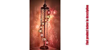 How big is a demmex bedside table lamp? Demmex 9 Big Globes Turkish Moroccan Mosaic Floor Lamp Youtube