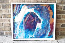 See more ideas about resin wall art, resin art, geode art. Diy Colorful Poured Resin Wall Art Resin Crafts